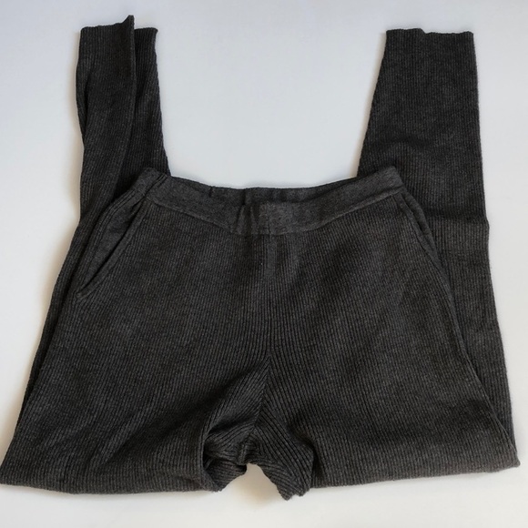 Zara Knit GREY SWEATPANTS SKINNY SIZE M - Picture 3 of 5